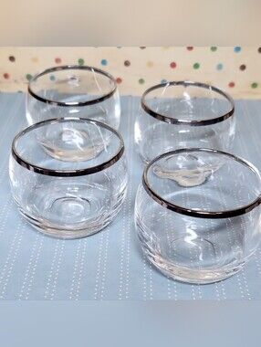 Set Of 4 MCM Roly Poly Dorothy Thorpe Style Cocktail Glasses 4oz.